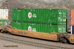 DTTX 732377 with containers at Sullivan's Curve CA. 11/25/2013